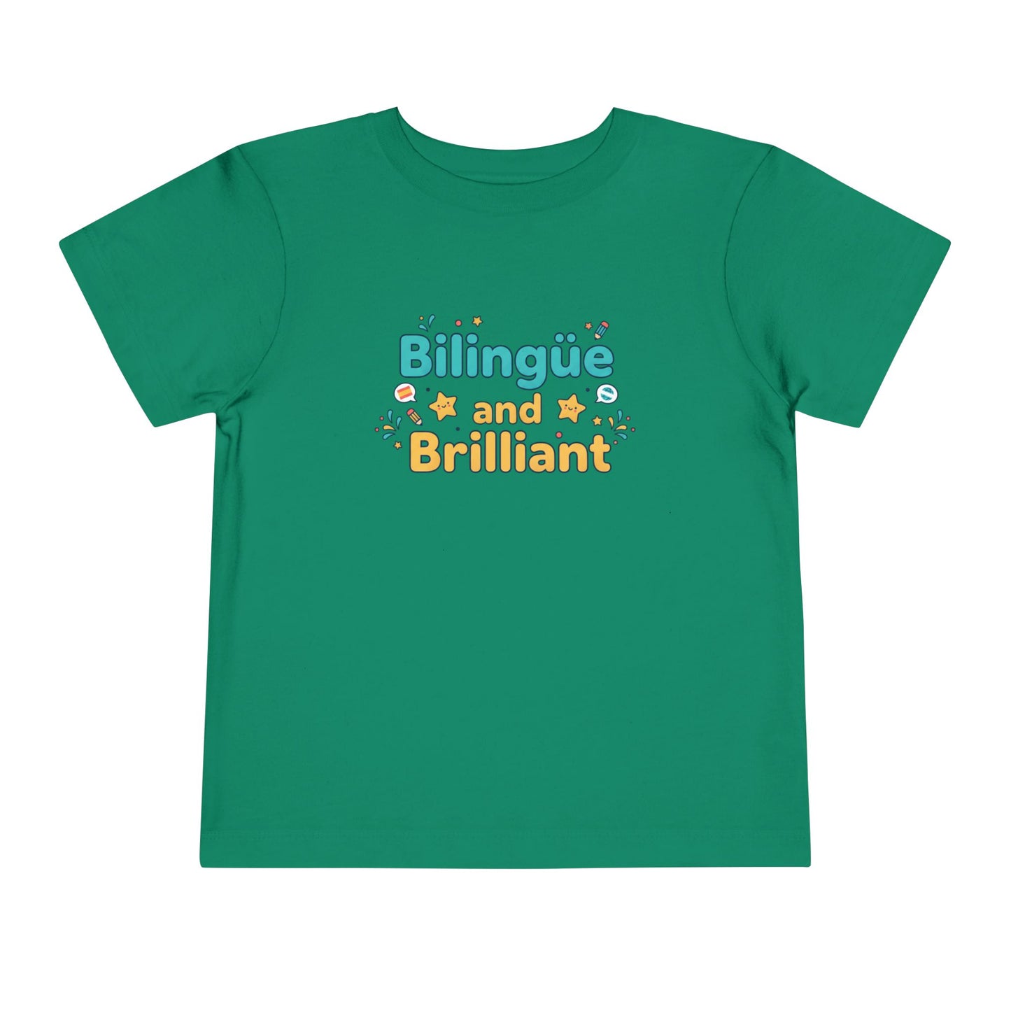 Bilingüe and Brilliant Toddler Tee