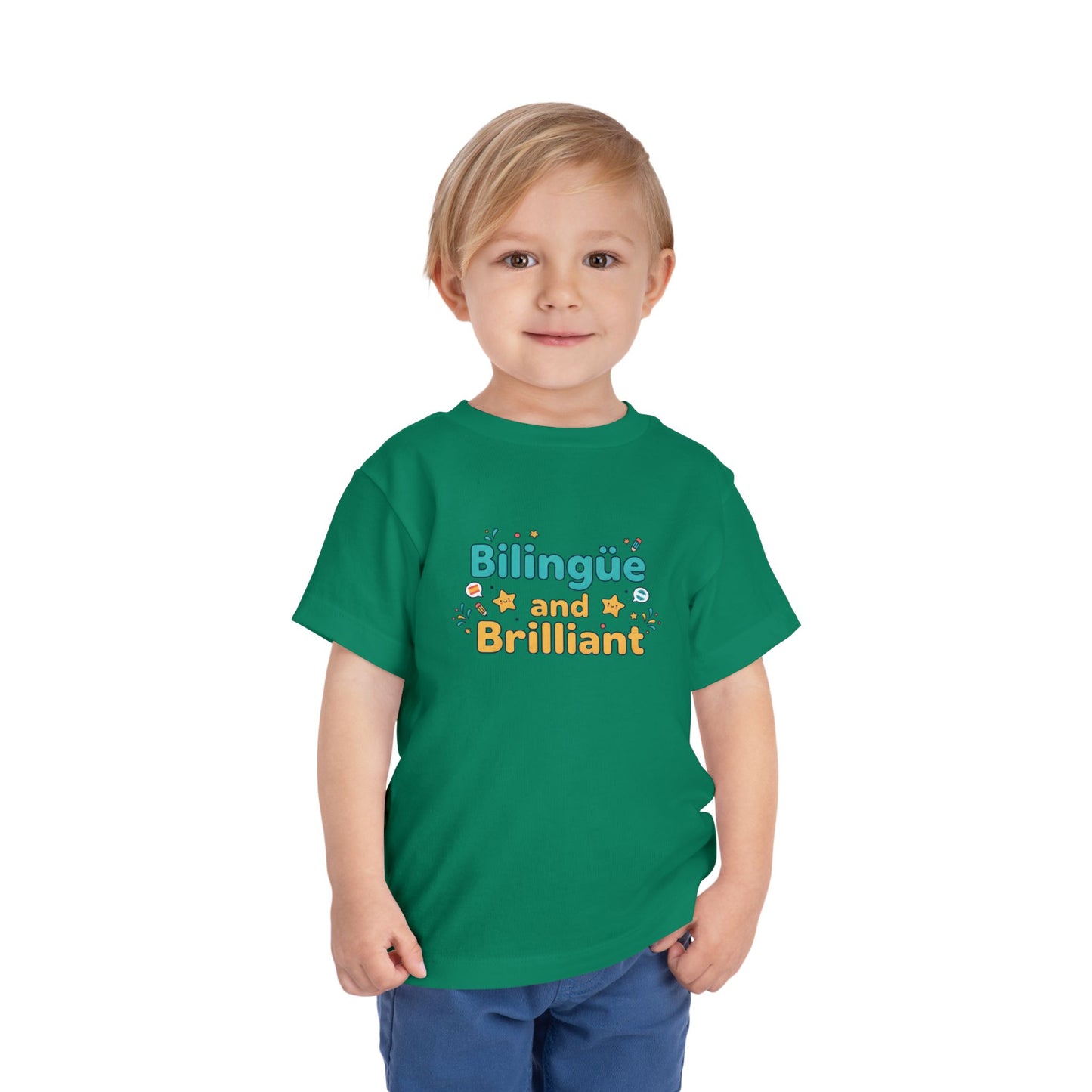 Bilingüe and Brilliant Toddler Tee