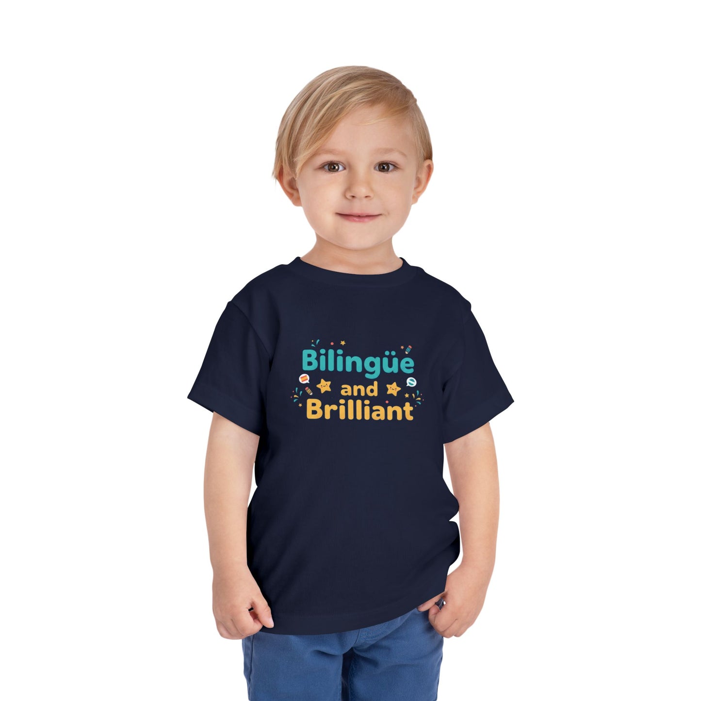 Bilingüe and Brilliant Toddler Tee