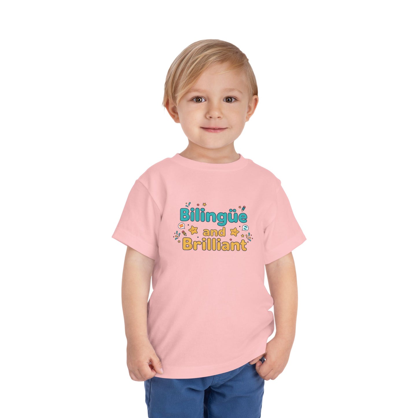 Bilingüe and Brilliant Toddler Tee