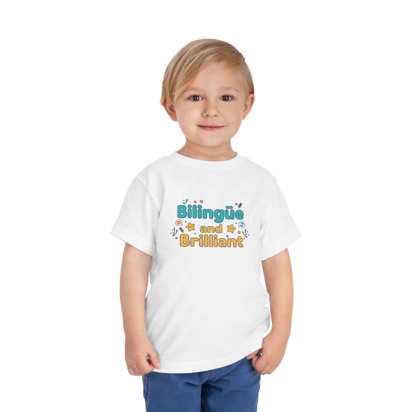 Bilingüe and Brilliant Toddler Tee