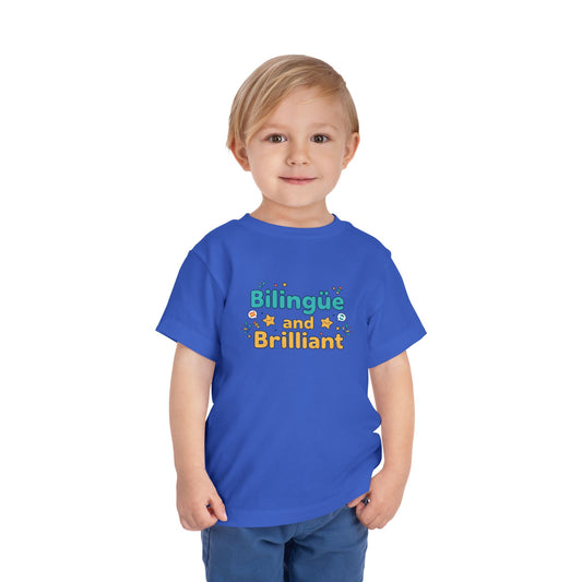 Bilingüe and Brilliant Toddler Tee