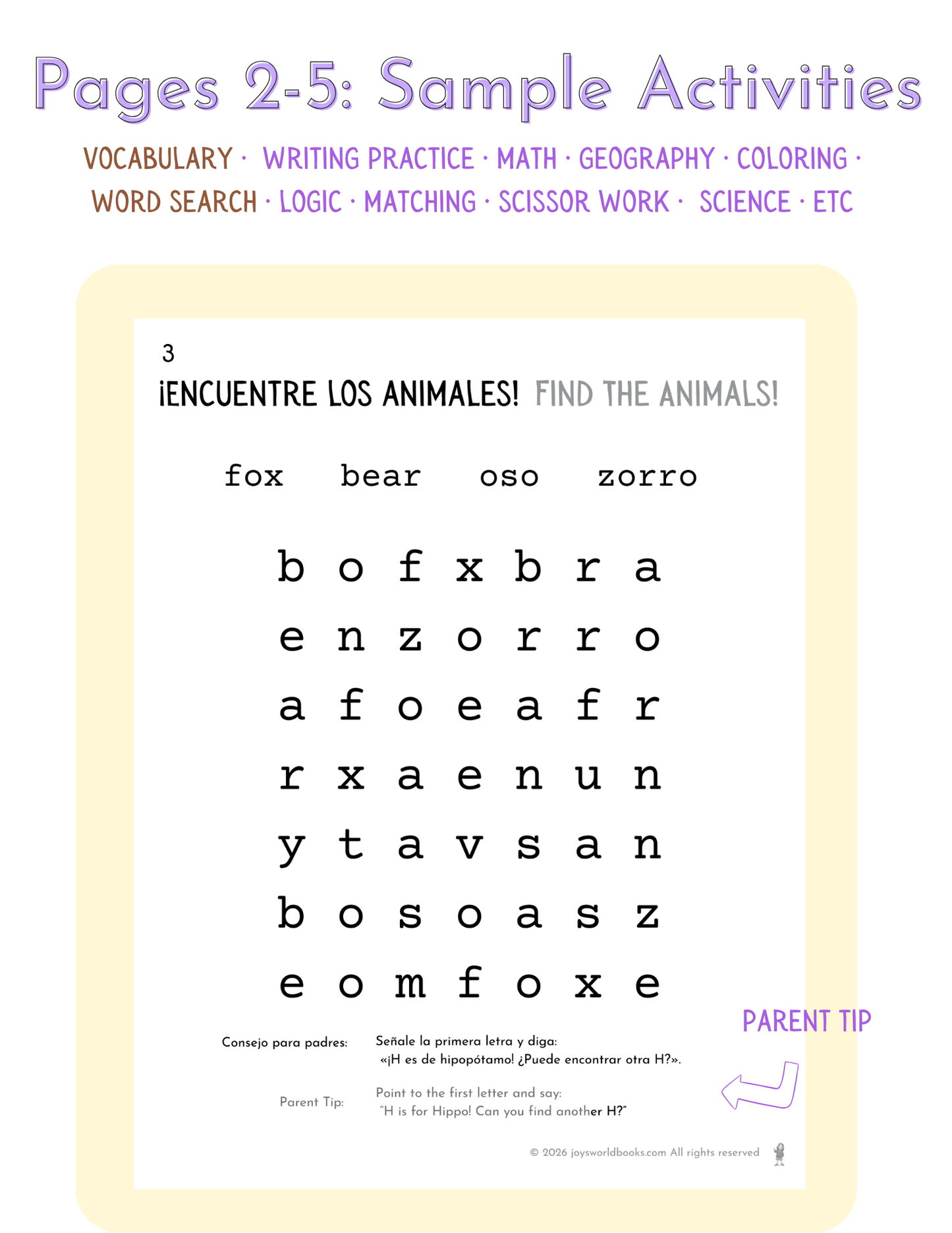 Little Linguists – Free Sample Week (Spanish–English | Ages 2–5)