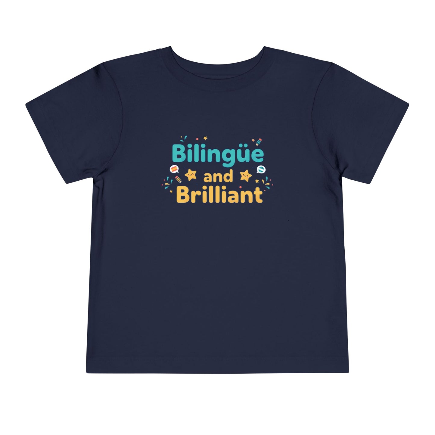 Bilingüe and Brilliant Toddler Tee