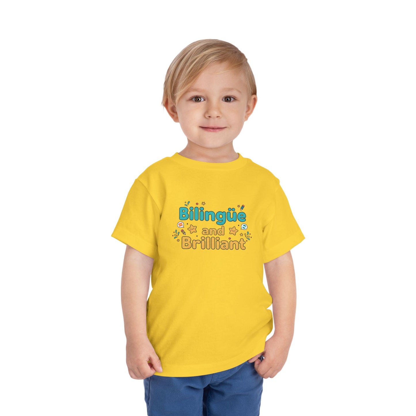 Bilingüe and Brilliant Toddler Tee