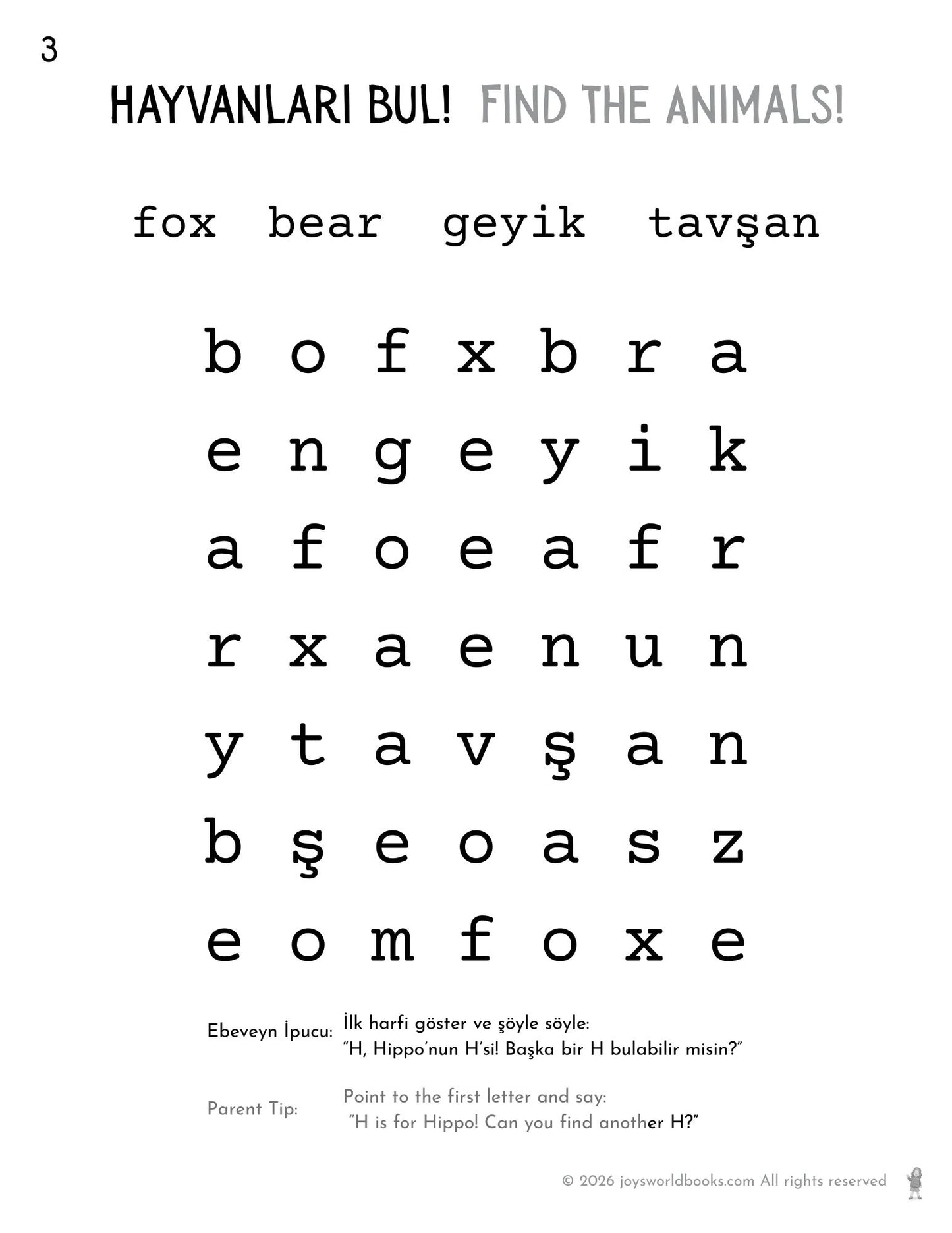 JWLL Türkçe | English | Ages 2-5