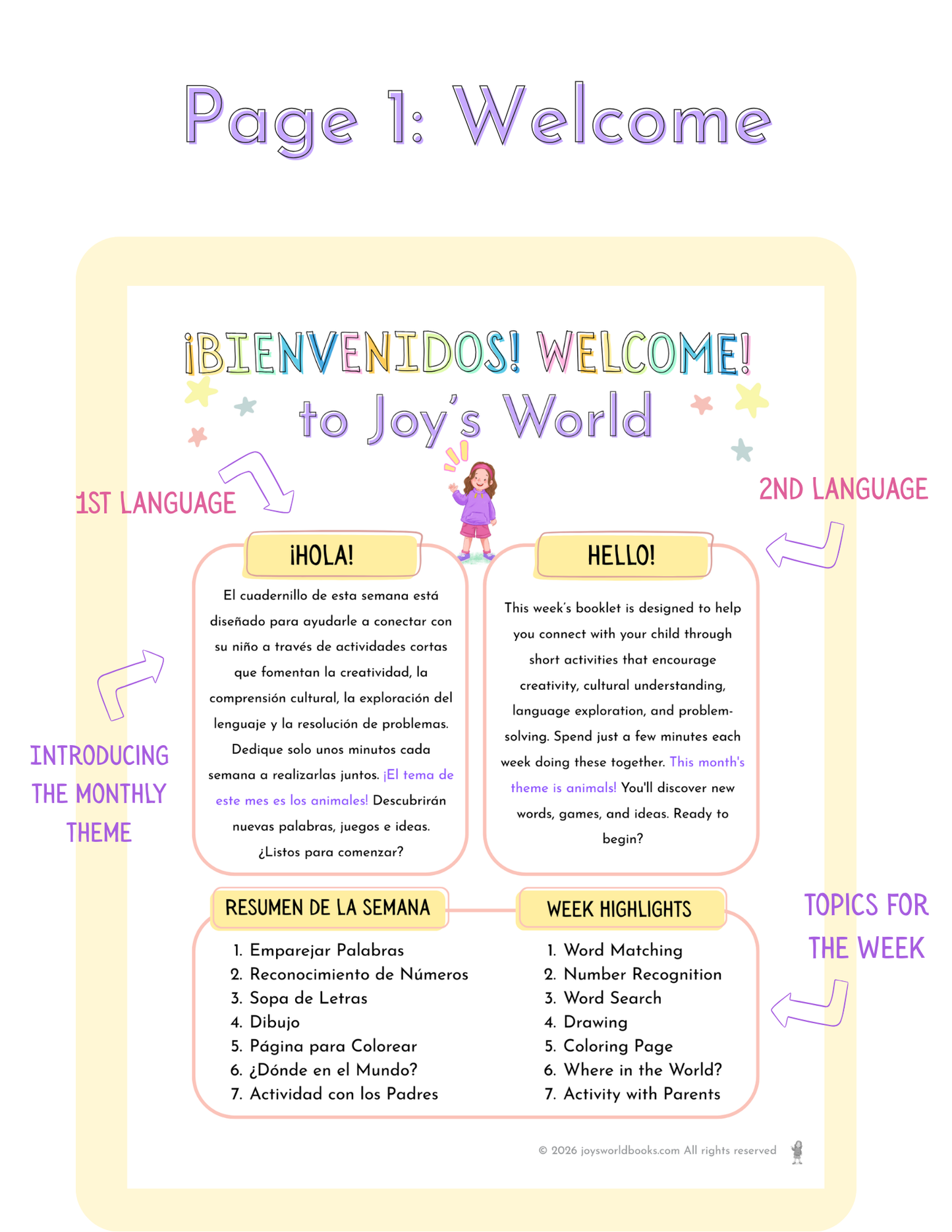 Little Linguists – Free Sample Week (Spanish–English | Ages 2–5)